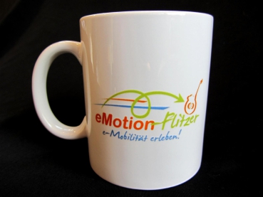 eMotion-Flitzer Fan-Tasse mit 2-seitiger Bedruckung